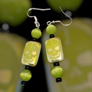 Czech Laser Tattoo Glass Black Onyx Beads And Cats Eye Beads